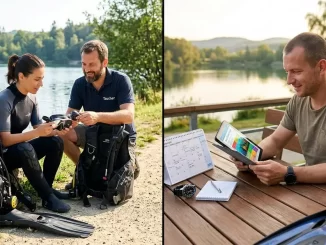 Tauchschein Kursformat mit kompakter Ausbildung am See und flexibler Theorieplanung.